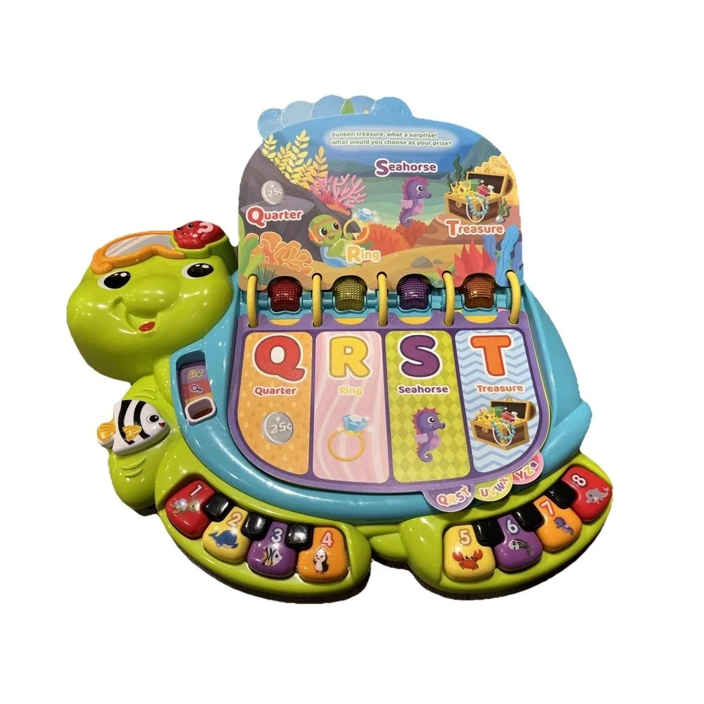 VTech Touch & Teach Sea Turtle Toy Preowned Condition